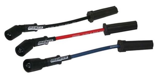 Picture of Moroso GM LS Ignition Wire Set - Ultra 40 - Unsleeved - Coil - On - 9.75in Wire - Blue