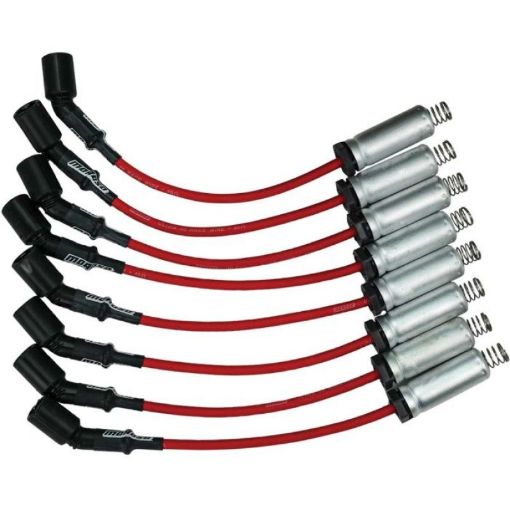 Picture of Moroso GM LS Ignition Wire Set - Ultra 40 - Unsleeved - Coil - On - 12in Wire - Red