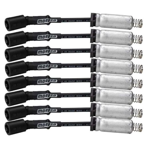 Picture of Moroso GM LS Ignition Wire Set - Ultra 40 - Unsleeved - Coil - On - 8in Wire - Black