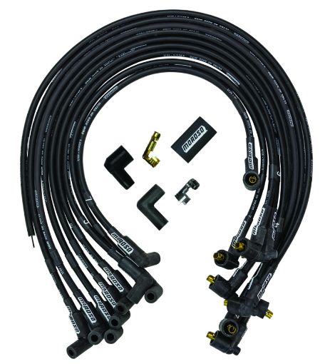 Picture of Moroso Chevrolet Big Block Ignition Wire Set - Ultra 40 - Unsleeved - Non - HEI - Under Header - Black