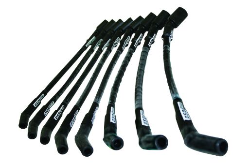 Picture of Moroso GM LT Ignition Wire Set - Ultra 40 - Sleeved - High Mount Coils - 13in Wire - Black