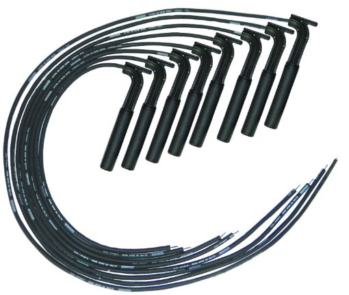 Picture of Moroso UniversalHemiBAE - AJPE Ignition Wire Set - Ultra 40 - Unsleeved - Long Handle - Black