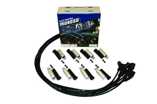 Picture of Moroso GM LS Ignition Wire Set - Ultra 40 - Unsleeved - Coil - On - Black