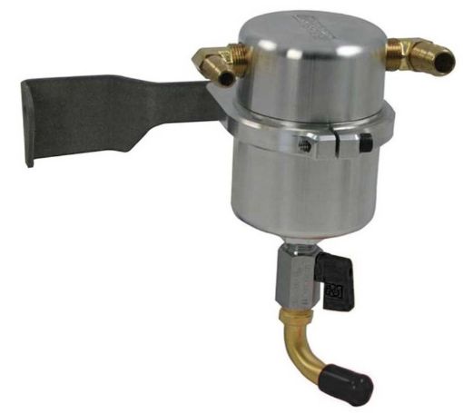 Picture of Moroso 07 - 14 Toyota Tundra 5.7L AirOil Separator Catch Can - Billet Aluminum