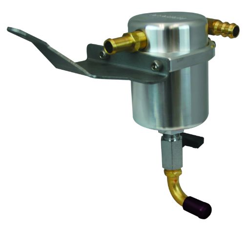 Picture of Moroso 07 - 11 Jeep 3.8L JK AirOil Separator Catch Can - Large Body - Billet Aluminum