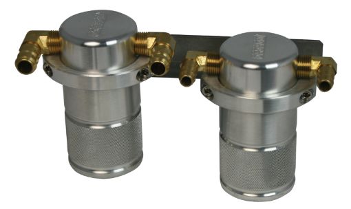 Picture of Moroso 04 - 07 Subaru STi06 - 07 WRX AirOil Separator Catch Can - Small Body - Billet Aluminum