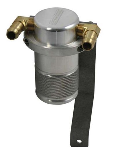 Picture of Moroso 05 - 10 Chrysler 5.7L (wStock Intake) AirOil Separator Catch Can - Small Body - Billet Alum