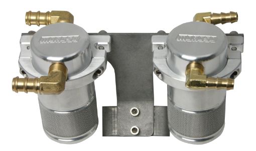 Picture of Moroso 04 - 07 Subaru STi (wFront Mount Intercooler) AirOil Separator Catch Can - Billet Aluminum