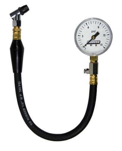 Picture of Moroso Tire Pressure Gauge 0 - 15psi - 2 - 58in Display - 2 Percent Accuracy