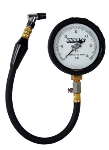 Picture of Moroso Tire Pressure Gauge 0 - 60psi - 4in Display - 12 Percent Accuracy