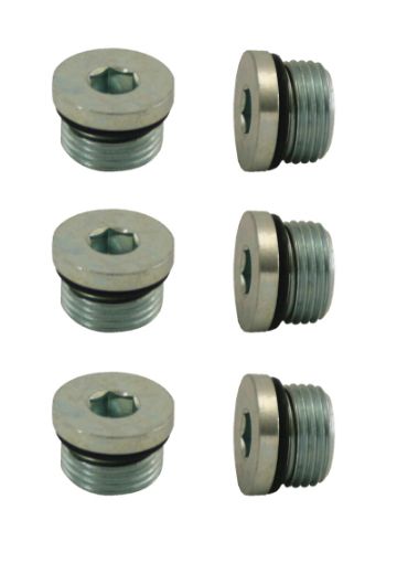 Picture of Moroso Pipe Plug wO - Ring - 8An 34in - 16 - Steel - 6 Pack