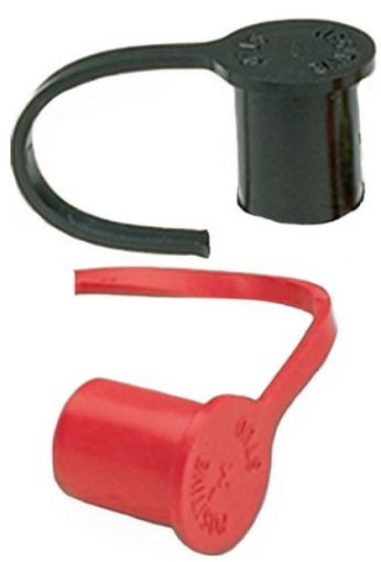 Picture of Moroso Remote Battery Jumper Terminal Cap Kit - 1 Black - 1 Red (Use wPart No 74140)