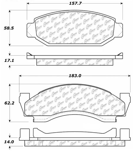 Picture of StopTech 73 - 86 Ford Bronco Front Truck SUV Brake Pad