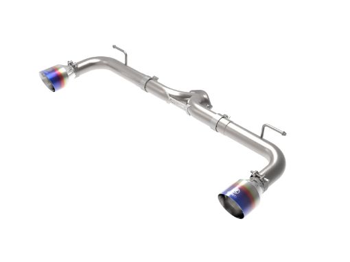 Picture of aFe Takeda 2 - 12in 304 SS Axle - Back Exhaust w Blue Flame Tips 14 - 18 Mazda 3 L4 2.0L2.5L