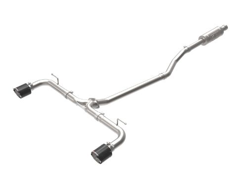 Picture of aFe Takeda 2 - 12in 304 SS Cat - Back Exhaust w Carbon Fiber Tips 14 - 18 Mazda 3 L4 2.0L2.5L