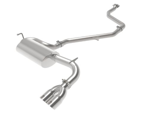 Picture of aFe POWER Takeda 2in to 2 - 1 304 SS Cat - Back Exhaust w Polished Tips 11 - 17 Lexus CT200h 1.8L