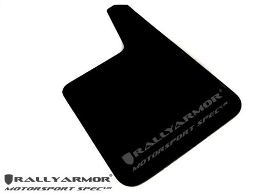 Picture of Rally Armor Universal Fit (No Hardware) Motorsport Spec Black UR Mud Flap Red Logo