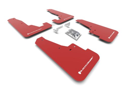 Picture of Rally Armor 16 - 24 Dodge Durango GTHellcatRTSRT 392SXT Red UR Mud Flap White Logo