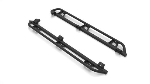 Picture of N - Fab Trail Slider Steps 16 - 20 Toyota Tacoma Crew Cab All Beds - SRW - Textured Black