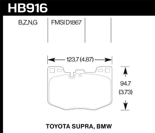 Picture of Hawk 2020 Toyota Supra 19 - 20 BMW Z4 PC Street Front Brake Pads
