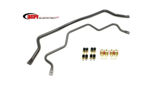 Picture of BMR 93 - 02 F - Body Front (SB001H) Rear (SB003H) Sway Bar Kit w Bushings - Black Hammertone