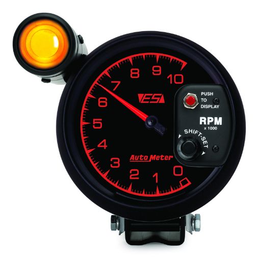 Picture of Autometer ES 5in Pedestal Tachometer 10000 RPM w Ext Shift - Lite