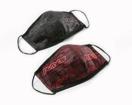 Picture of Rays Face Mask Red Gray (Pair)