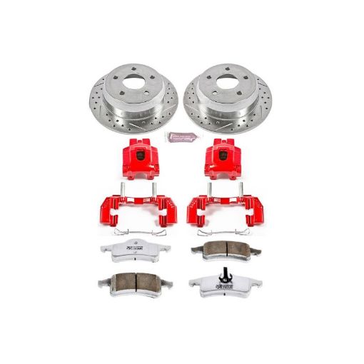 Picture of Power Stop 99 - 04 Jeep Grand Cherokee Rear Z26 Street Warrior Brake Kit wCalipers