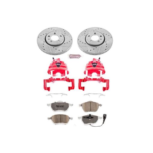 Picture of Power Stop 99 - 10 Volkswagen Beetle Front Z26 Street Warrior Brake Kit wCalipers
