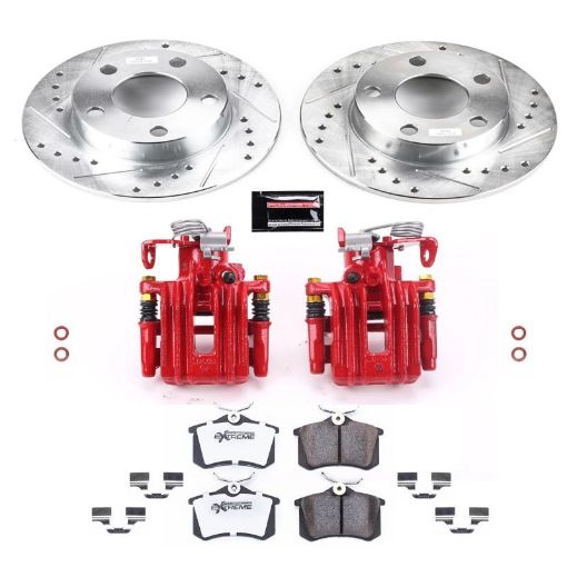 Picture of Power Stop 99 - 05 Volkswagen Passat Rear Z26 Street Warrior Brake Kit wCalipers