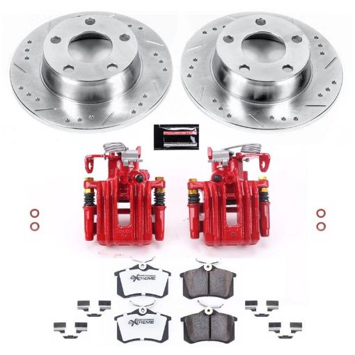 Picture of Power Stop 99 - 04 Audi A6 Quattro Rear Z26 Street Warrior Brake Kit wCalipers
