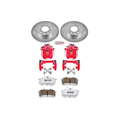 Picture of Power Stop 00 - 06 Audi TT Quattro Rear Z26 Street Warrior Brake Kit wCalipers