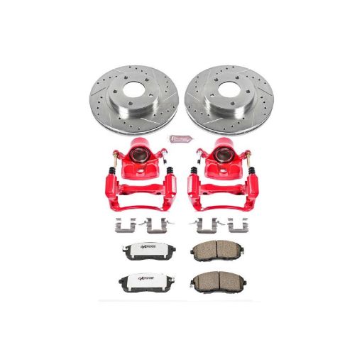 Picture of Power Stop 00 - 01 Nissan Maxima Front Z26 Street Warrior Brake Kit wCalipers