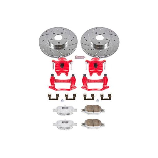 Picture of Power Stop 00 - 02 Toyota Celica Front Z26 Street Warrior Brake Kit wCalipers