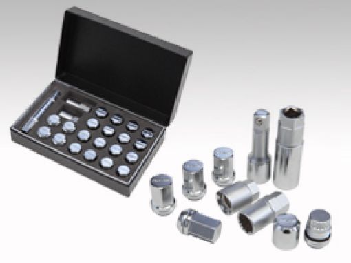 Picture of Rays M12x1.25 19mm Hex w 2 Piece Double Lock Nut Set - Chrome