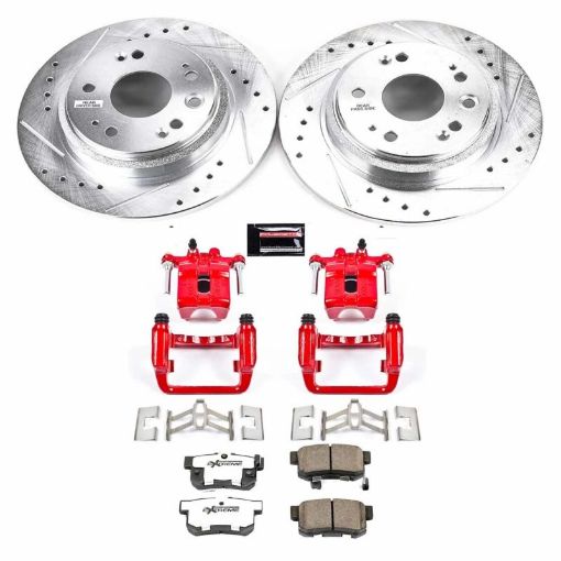 Picture of Power Stop 02 - 04 Acura RL Rear Z26 Street Warrior Brake Kit wCalipers