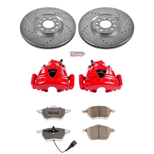 Picture of Power Stop 99 - 06 Audi TT Front Z26 Street Warrior Brake Kit wCalipers