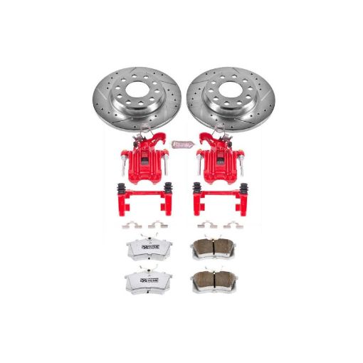 Picture of Power Stop 02 - 05 Audi A4 Rear Z26 Street Warrior Brake Kit wCalipers