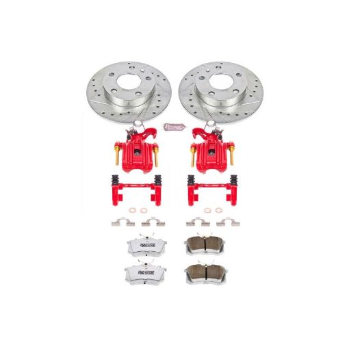 Picture of Power Stop 02 - 06 Audi A4 Rear Z26 Street Warrior Brake Kit wCalipers