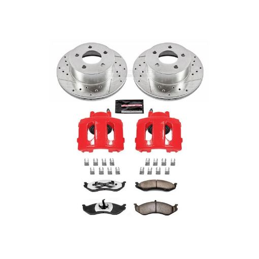 Picture of Power Stop 90 - 99 Jeep Cherokee Front Z36 Truck Tow Brake Kit wCalipers