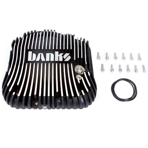 Picture of Banks 85 - 19 Ford F250 F350 10.25in 12 Bolt Black Milled Differential Cover Kit