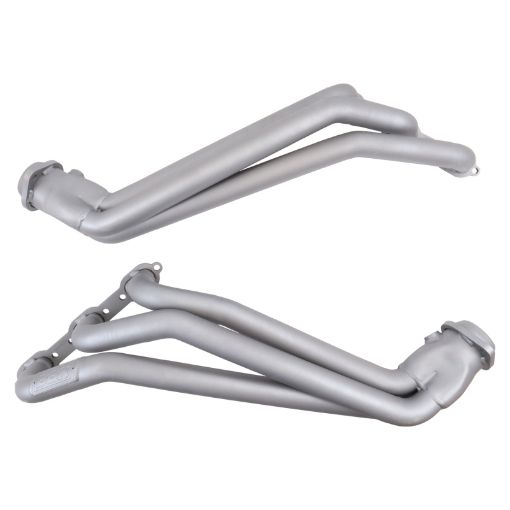 Picture of BBK 05 - 10 Dodge Challenger V6 Long Tube Exhaust Headers And Y Pipe And Converters - 1 - 58 Chrome