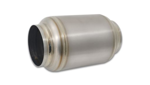 Picture of Vibrant Titanium Muffler wNatural Tip 4in. Inlet 4in. Outlet 5.875in Dia