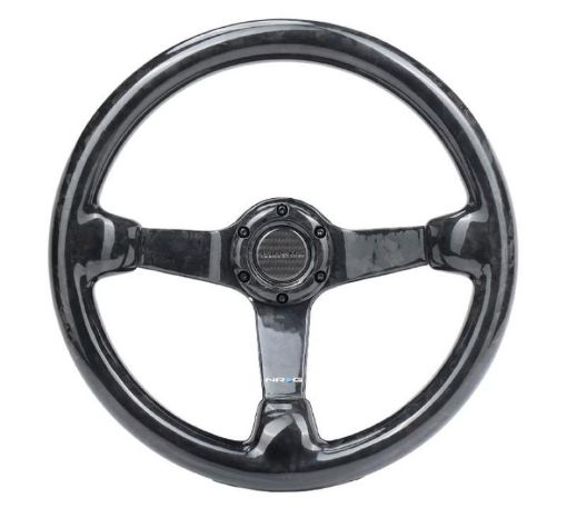 Picture of NRG Forged Carbon Fiber Steering Wheel (350mm 3in. Deep)