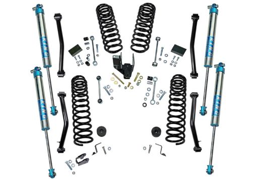 Picture of Superlift 18 - 20 Jeep Wrangler JL Unlimited - 4in Dual Rate Coil Lift Kit w King 2.0 Shocks