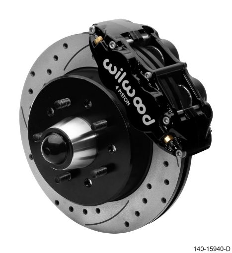 Picture of Wilwood Narrow Superlite 6R Front Hat Kit 12.19in 63 - 87 C10 Black