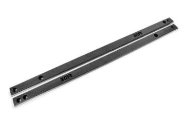 Picture of BMR 15 - 20 S550 Mustang Chassis Jacking Rails (Shorter Tube) - Black Hammertone
