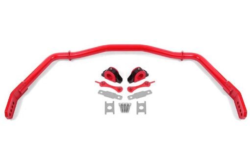 Picture of BMR 05 - 14 Ford Mustang Front Hollow 38mm Sway Bar Kit w Bushings - Red