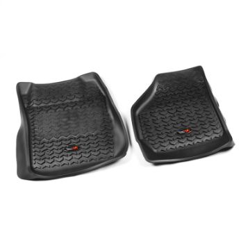 Picture of Rugged Ridge Floor Liner Front Black 1999 - 2007 Ford F - 250 F - 350 Super Duty Regular Extended