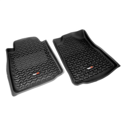 Picture of Rugged Ridge Floor Liner Front Black 2005 - 2011 Toyota Tacoma Regular Access Double Cab